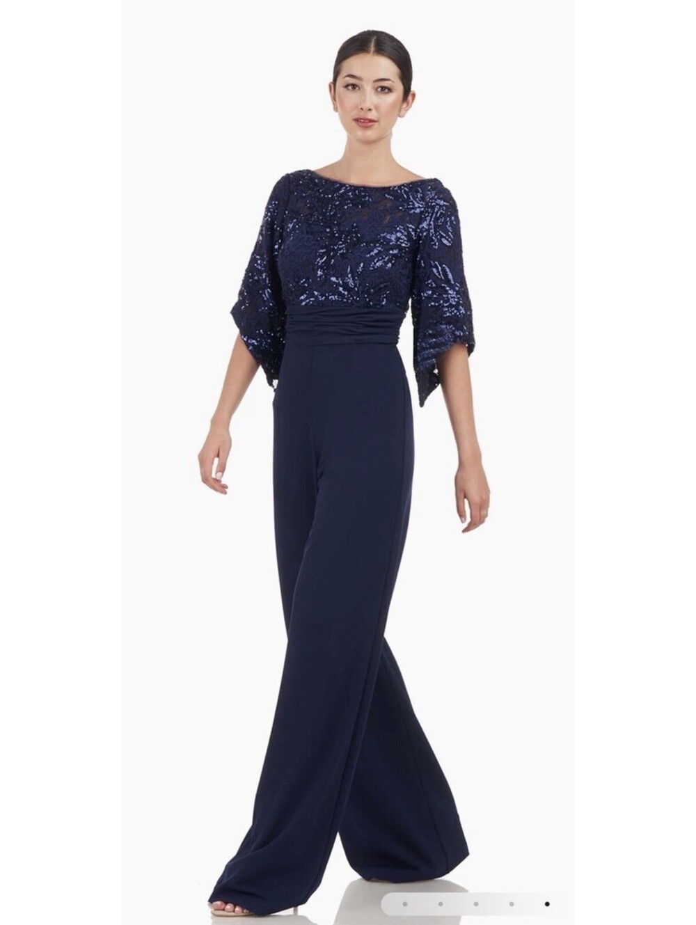 JS Collections Belle Deep Navy Blue Jumpsuit Size 2